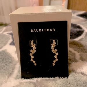 Gold dangle BaubleBar earrings